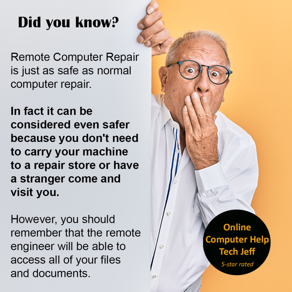 Afraid of Online computer help