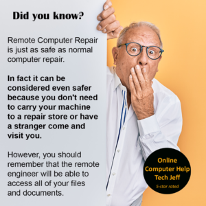 Is online computer help safer than a shop?