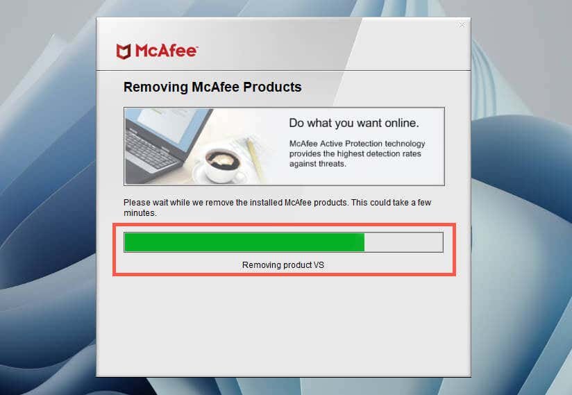 How to delete Mcafee from Windows 11 - Online Computer Help – Flat Rate