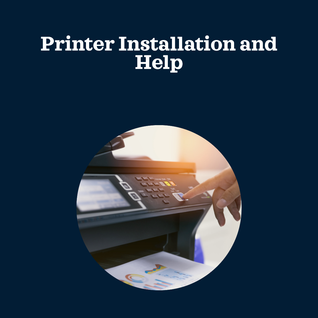 An instagram post about printer installation and help 1