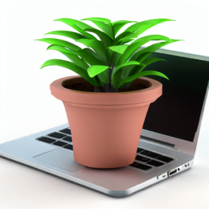 A planter: You can take the laptop apart and use its components to create a planter or a flowerpot. The keyboard can be used as a base, and the screen can be turned into a lid.
