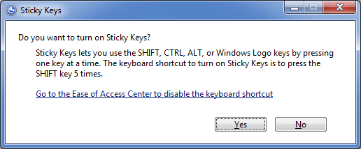 Sticky Keys Trick