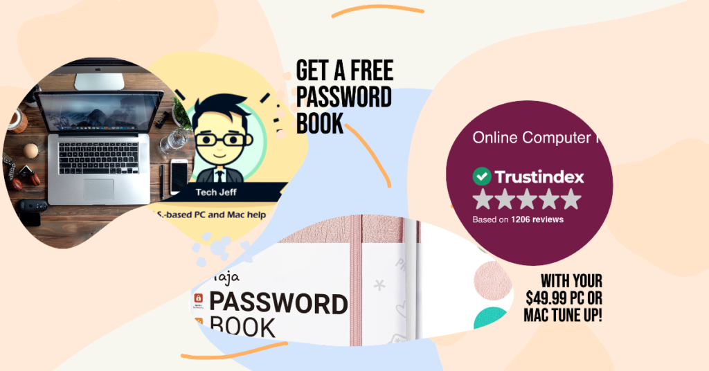 Get a free password book with your $49.99 PC or Mac Tune Up