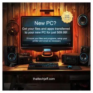 New PC setup and data transfer service