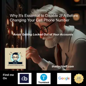 Why You Should Disable 2-Factor Authentication Before Changing Your Cell Phone Number