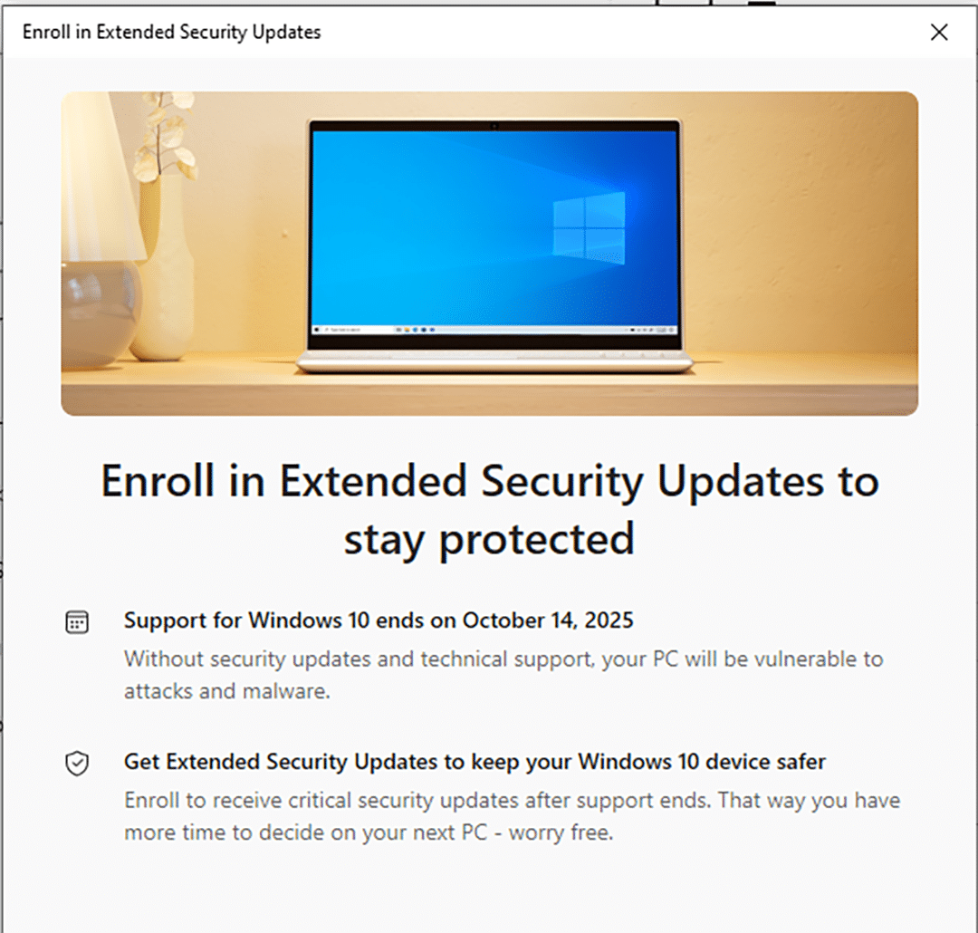 End of Windows 10