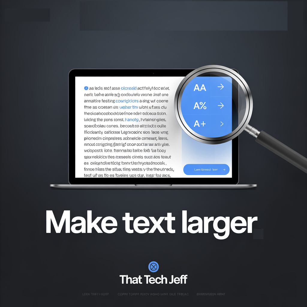 make text larger