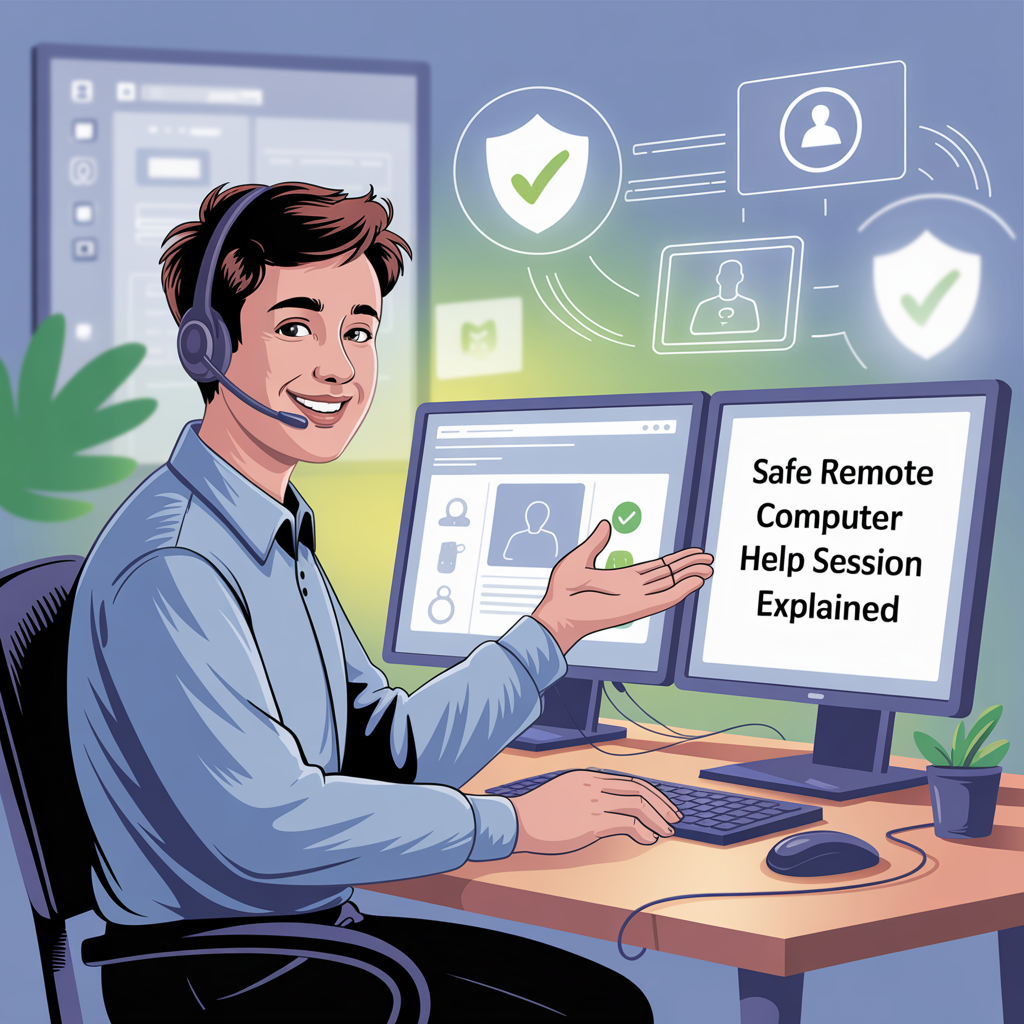 Safe remote computer help session explained